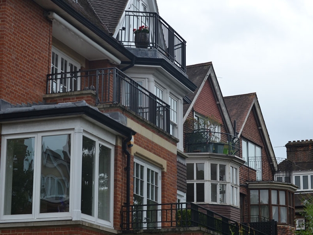 Traditional design metal balconies