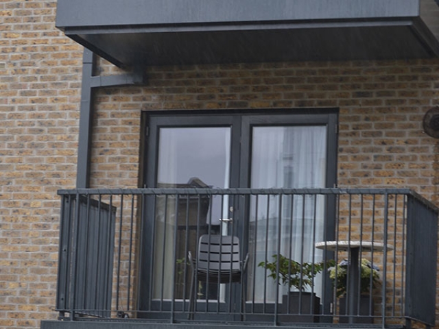 Contemporary metal balconies